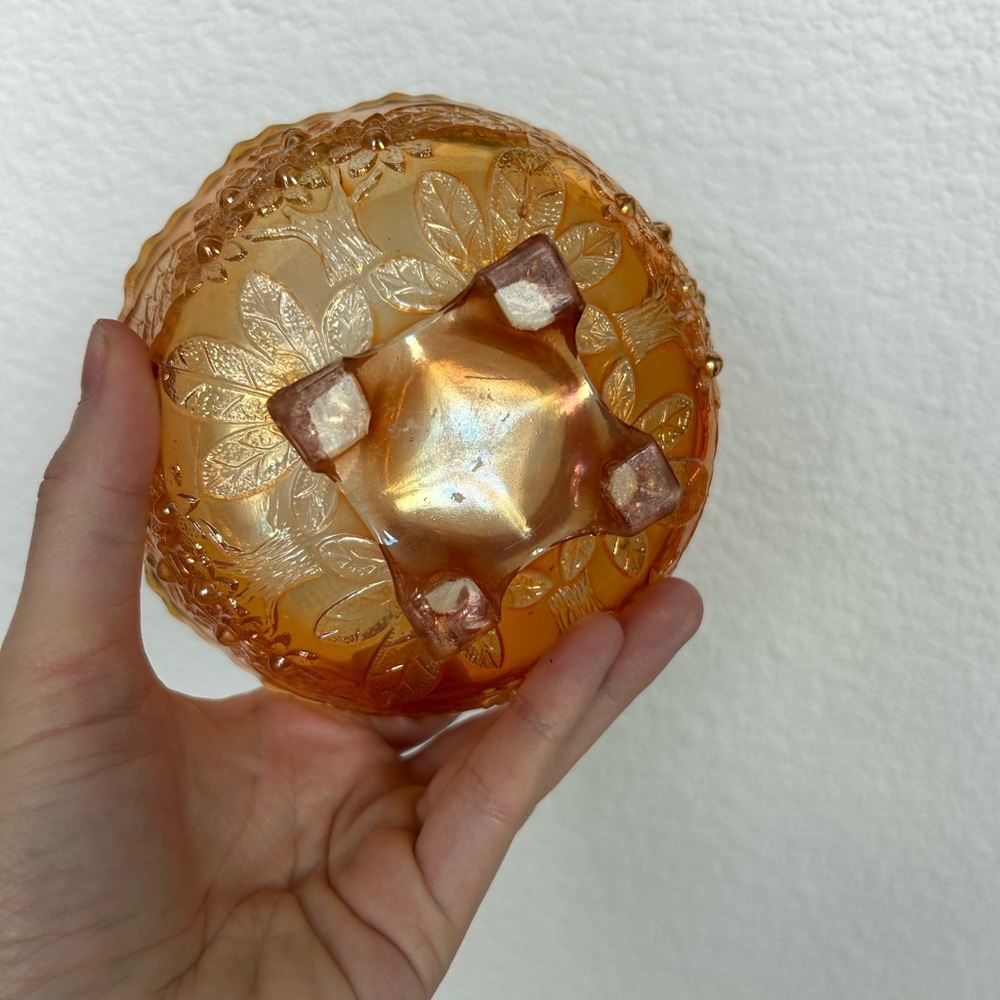 1970s Orange trinket dish - Picture 3 of 4